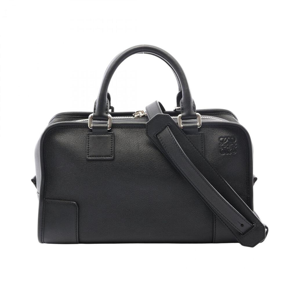 Loewe Amazona 28 2-Way Handbag, Leather, Women's, Black, 352.30.N03